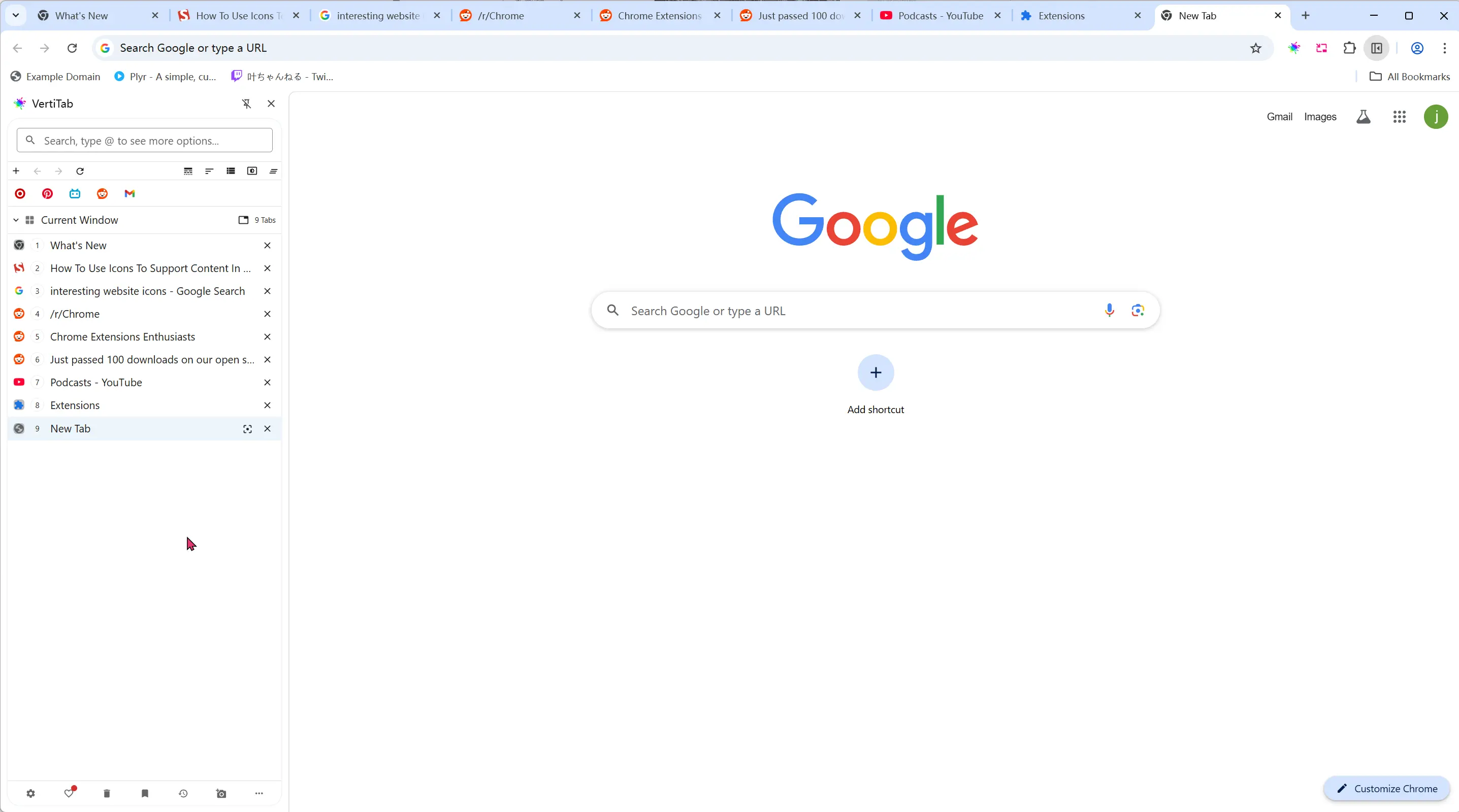 Recent Tabs